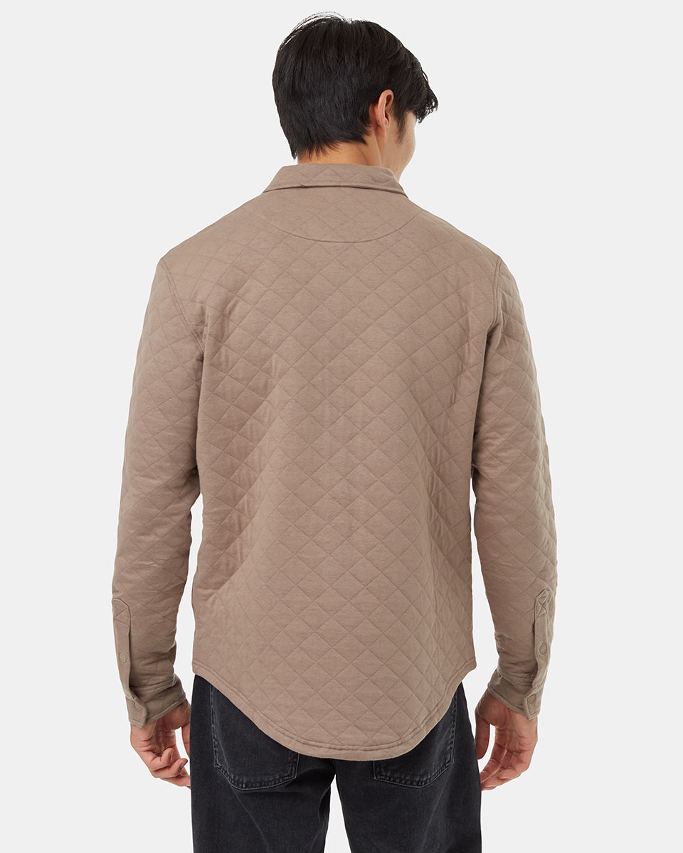 Tentree Men's Quilted Colville Overshirt - Fossil