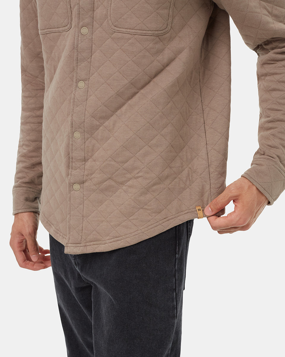 Tentree Men's Quilted Colville Overshirt - Fossil