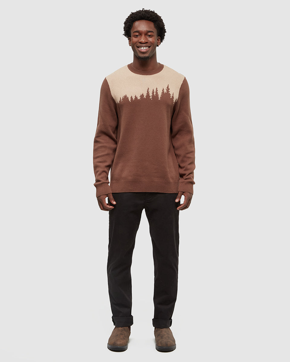 Tentree Men's Juniper Sweater - Clove Birchwood