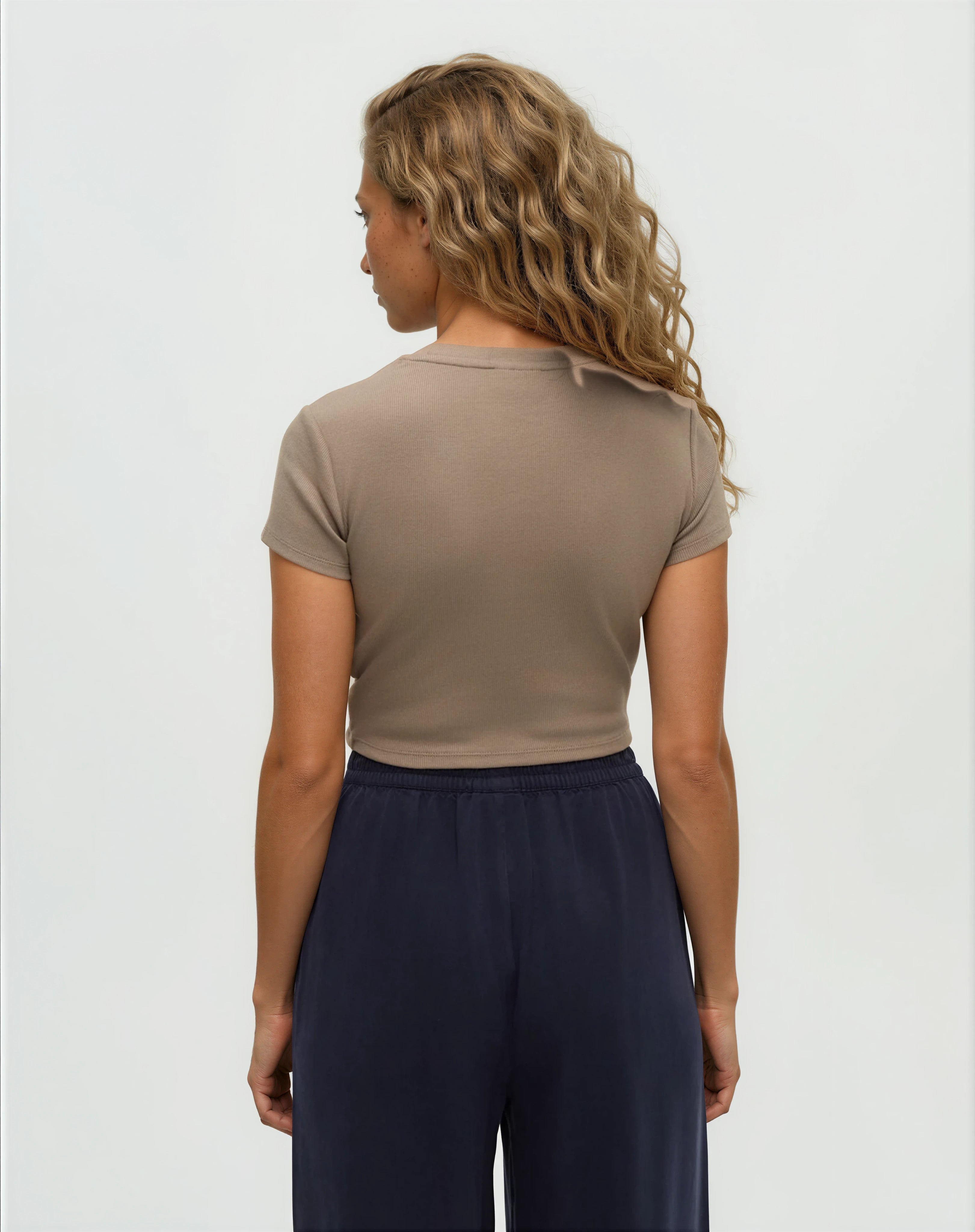 Tentree Women's Rib Lawson T-Shirt - Clay