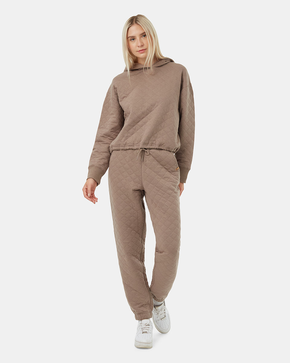Tentree Women's Quilted Hoodie - Fossil