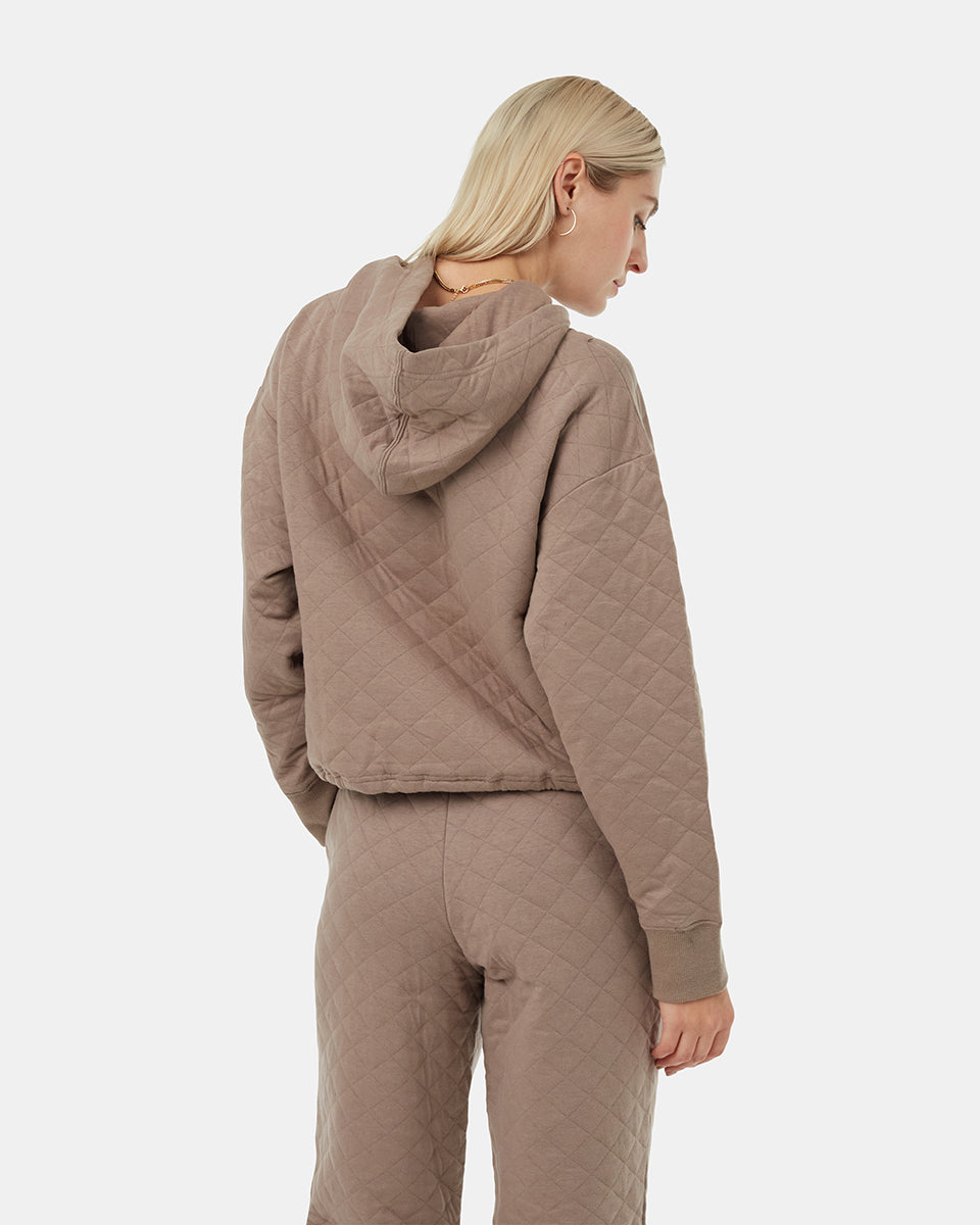 Tentree Women's Quilted Hoodie - Fossil
