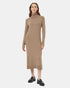 Tentree Women's Highline Turtleneck Maxi Dress - Fossil Heather