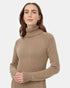 Tentree Women's Highline Turtleneck Maxi Dress - Fossil Heather