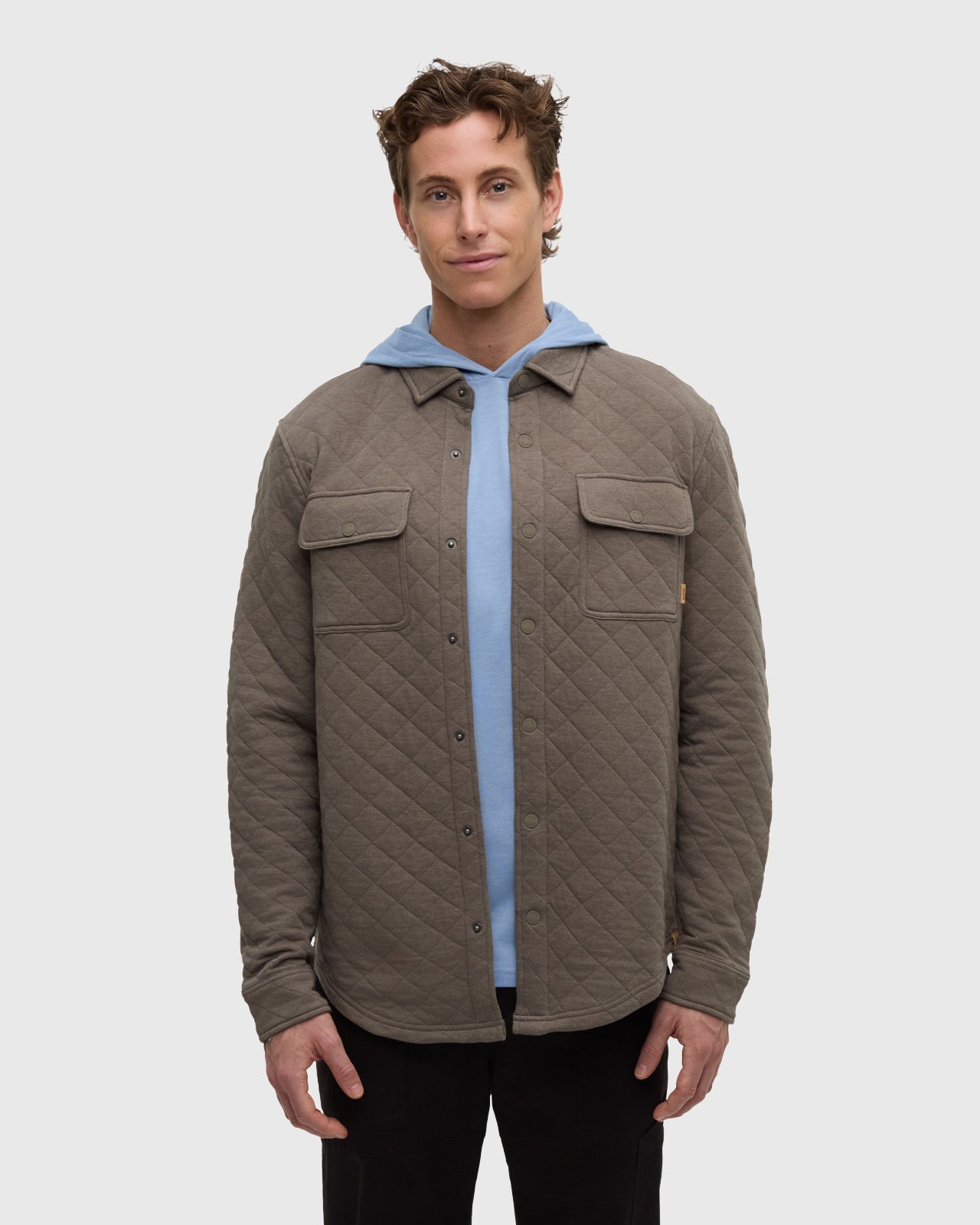 Tentree Men's Quilted Colville Overshirt - Timber Heather