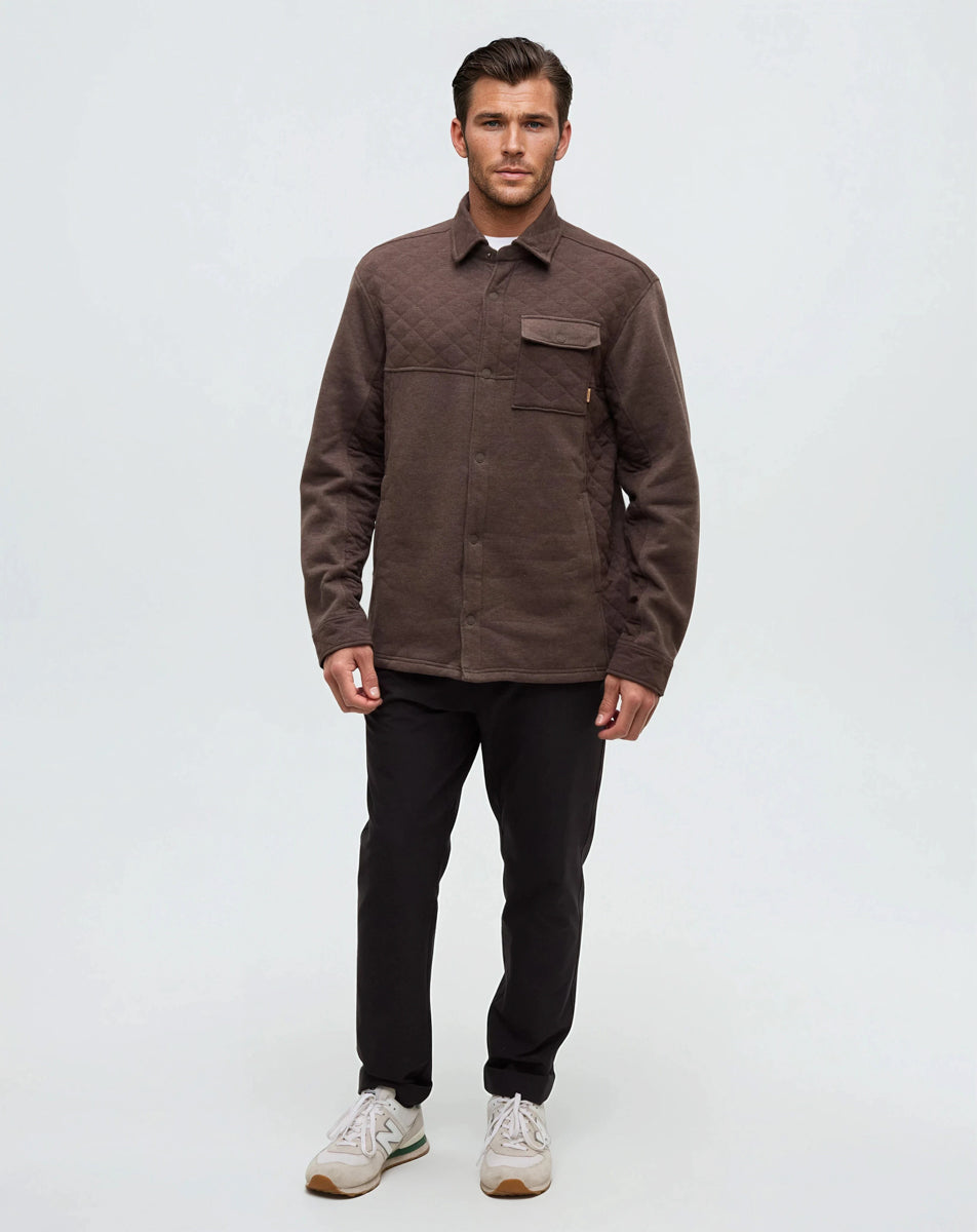 Tentree Men's Helmcken Overshirt - Kona Heather