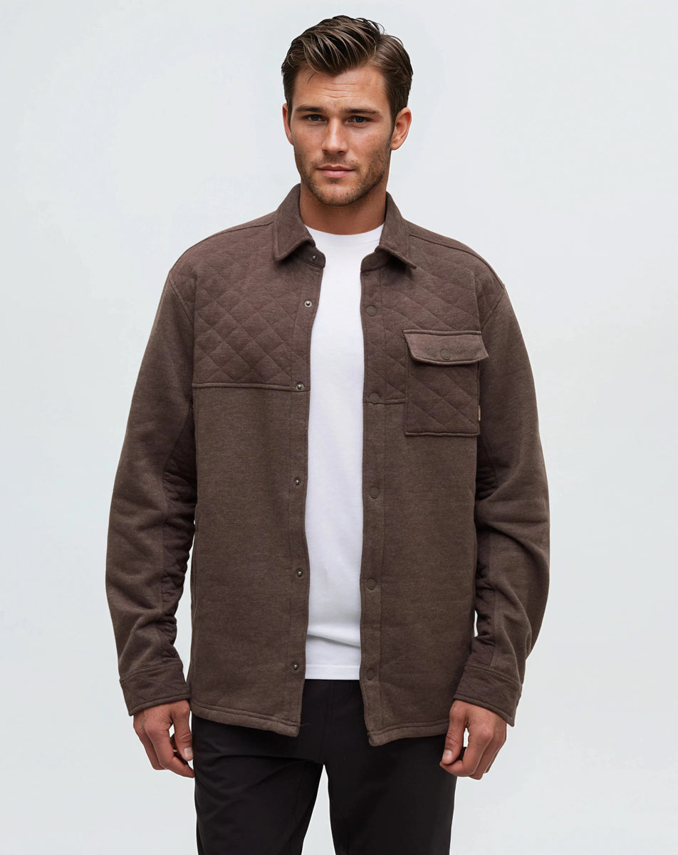 Tentree Men's Helmcken Overshirt - Kona Heather