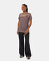 Tentree Women's Retro Juniper T-Shirt - Elkwood Heather Deep Mahogany