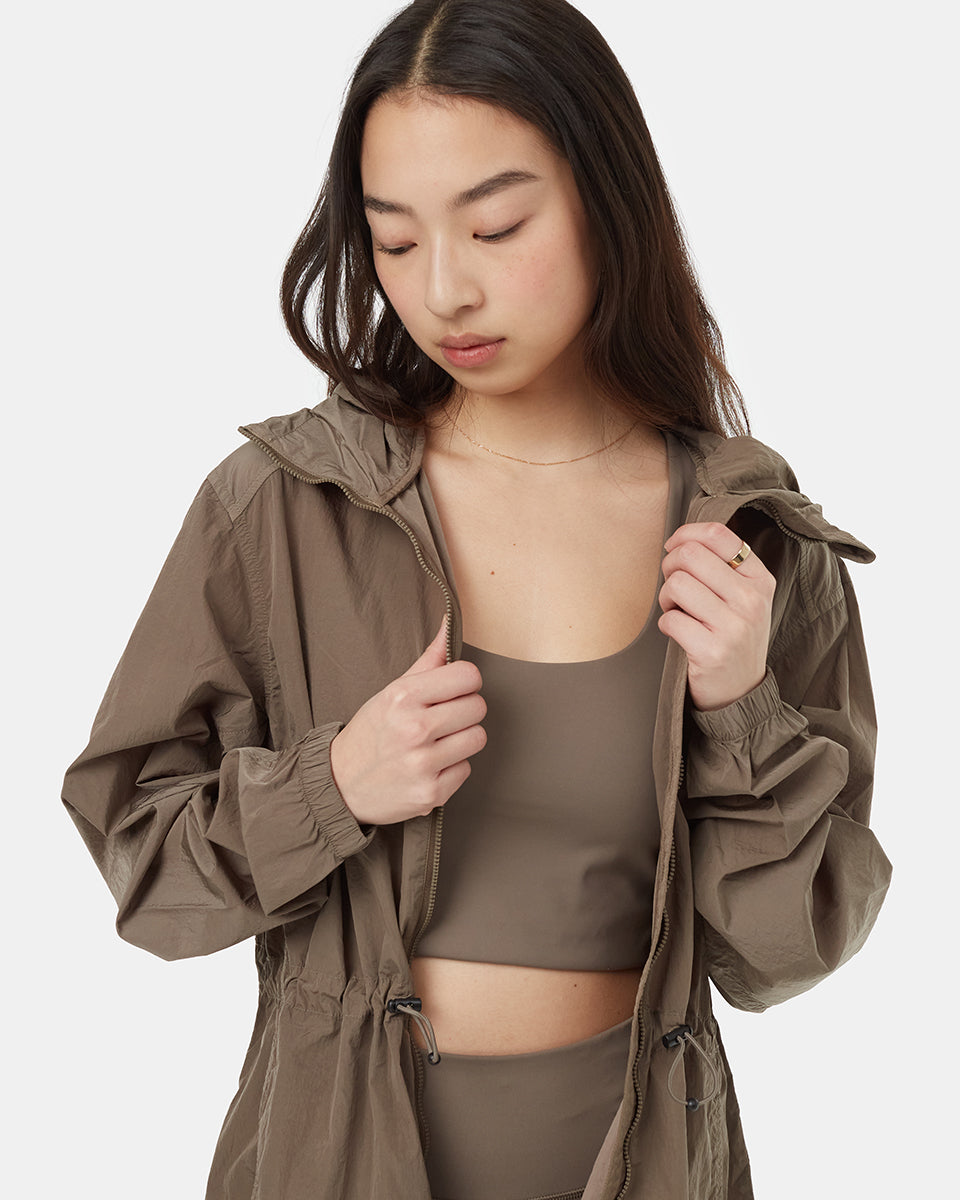 Tentree Women's Recycled Nylon Long Jacket - Falcon