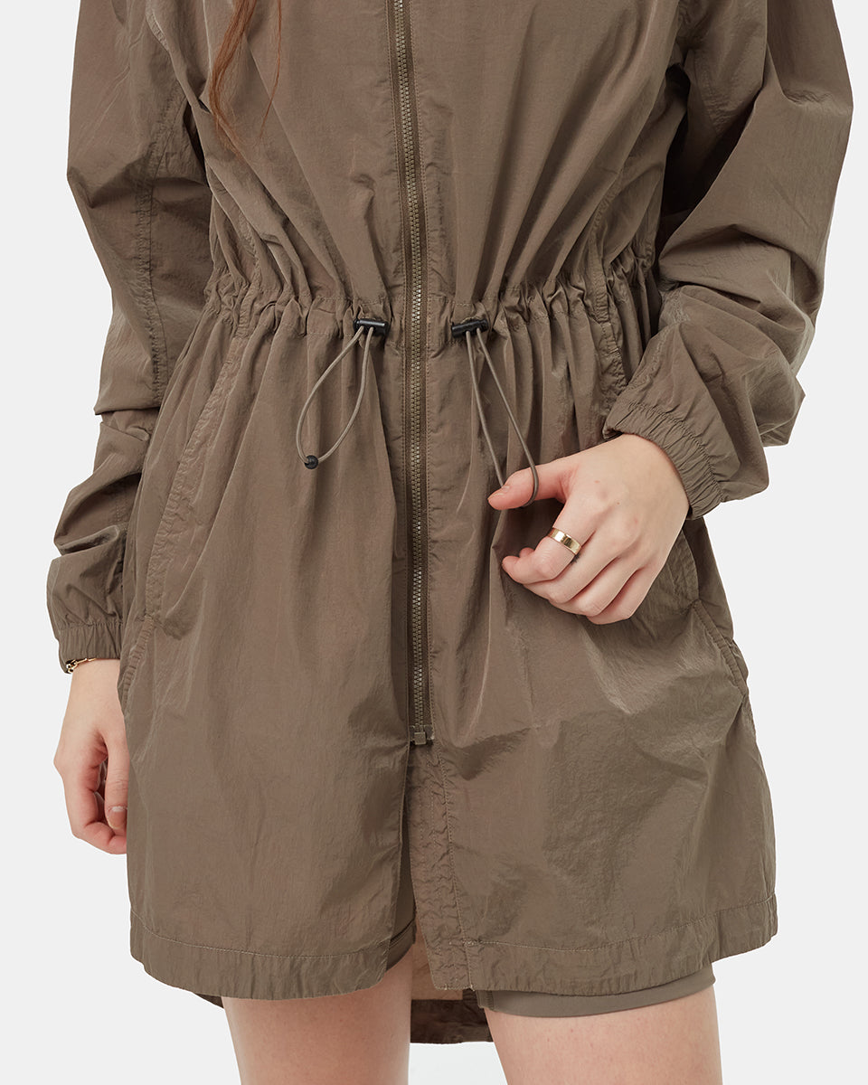 Tentree Women's Recycled Nylon Long Jacket - Falcon