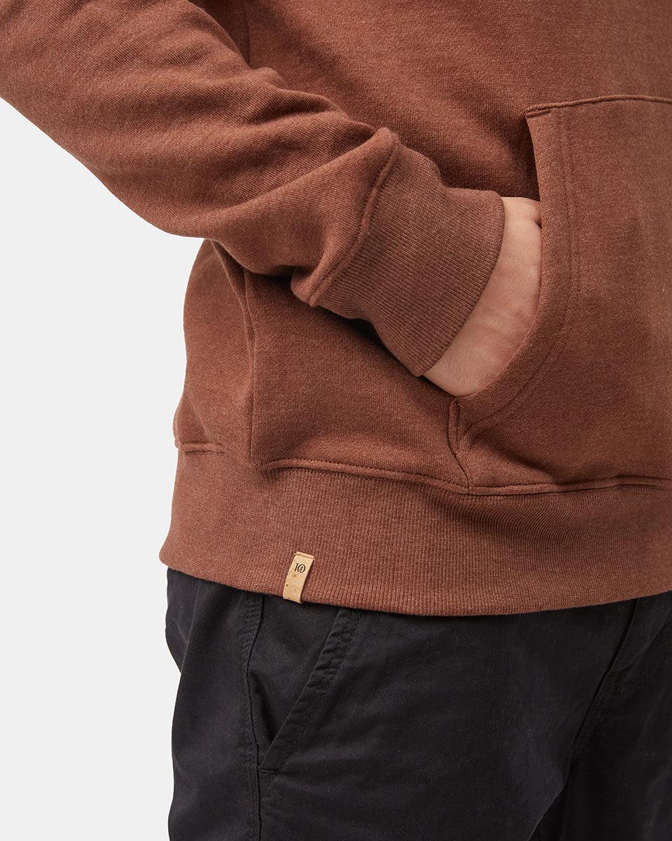 Tentree Men's Woodgrain Ten Hoodie - Sepia Heather