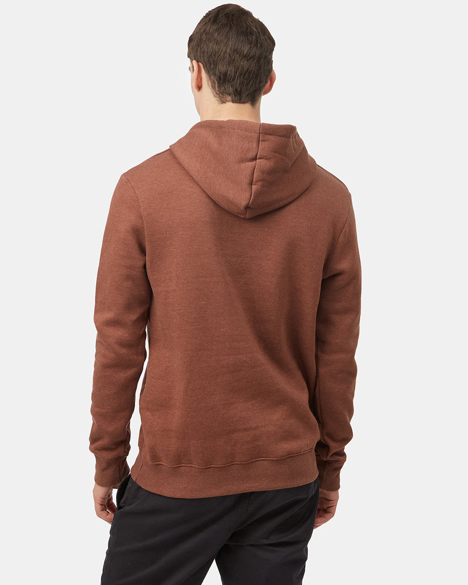 Tentree Men's Woodgrain Ten Hoodie - Sepia Heather