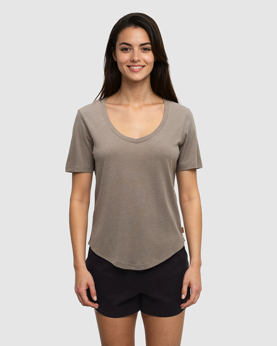 Tentree Women's TreeBlend Brackley T-Shirt - Clay Heather