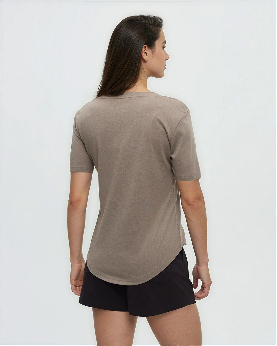 Tentree Women's TreeBlend Brackley T-Shirt - Clay Heather