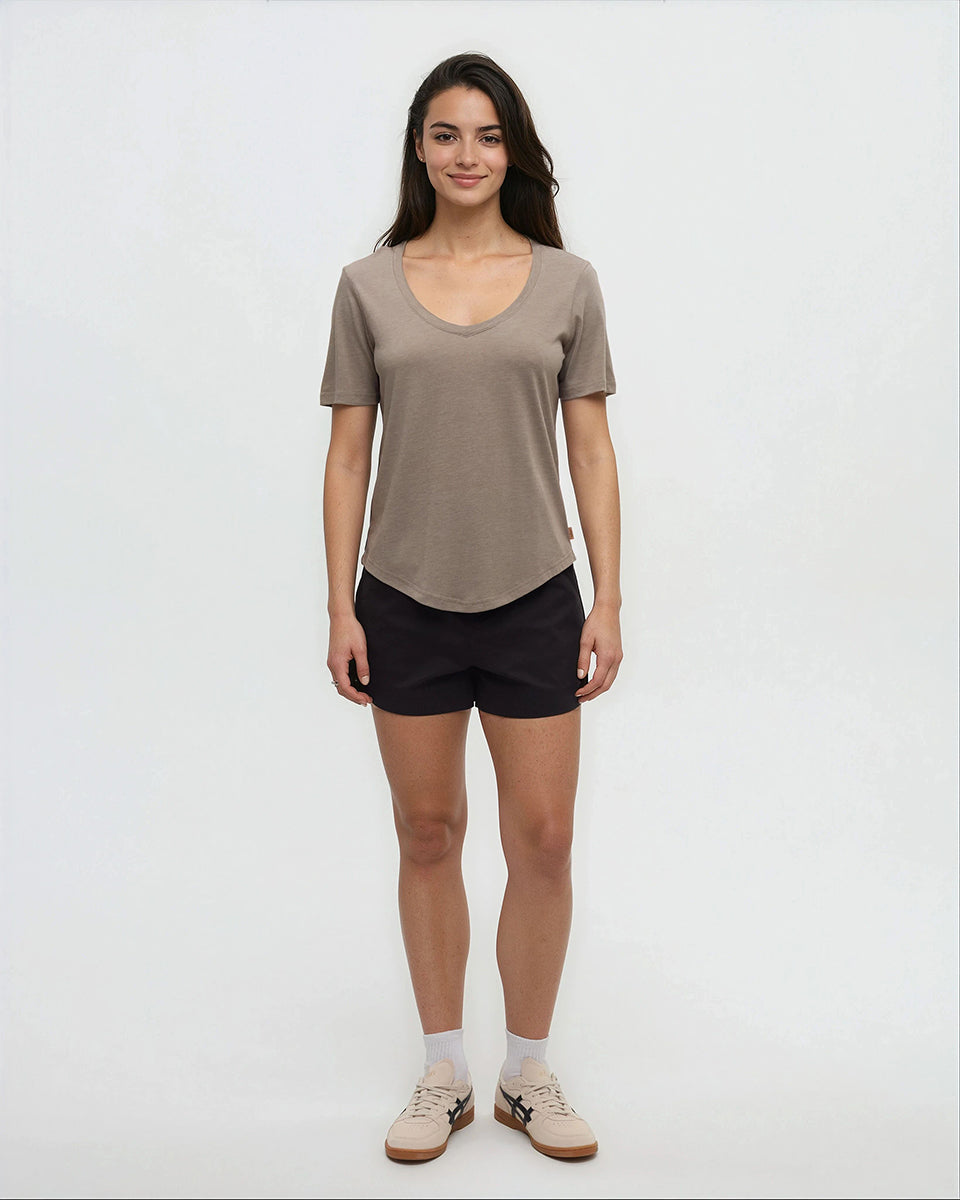 Tentree Women's TreeBlend Brackley T-Shirt - Clay Heather