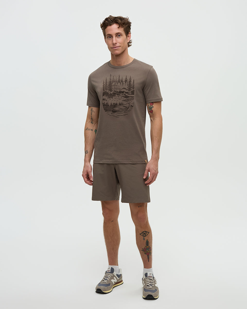 Tentree Men's Getaway T-Shirt - Timber Meteorite Black