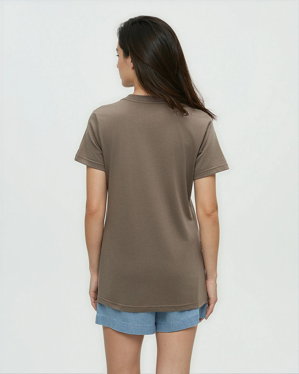Tentree Women's Plant T-Shirt - Clay Meteorite Black