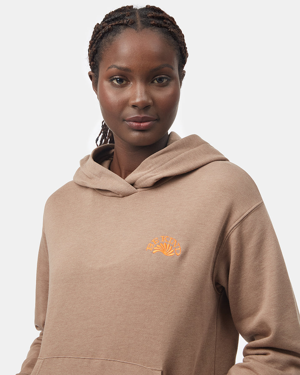 Tentree Women's Be Kind Graphic Hoodie - Pine Bark