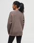 Tentree Women's Highline Oversized Button Cardigan - Dark Elkwood Heather