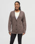 Tentree Women's Highline Oversized Button Cardigan - Dark Elkwood Heather