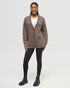 Tentree Women's Highline Oversized Button Cardigan - Dark Elkwood Heather