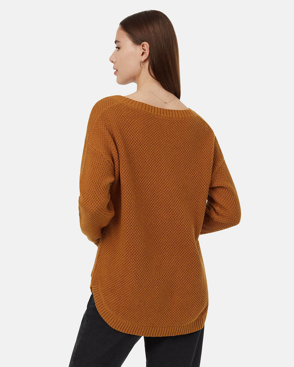 Tentree Women's Broughton Sweater - Golden Brown