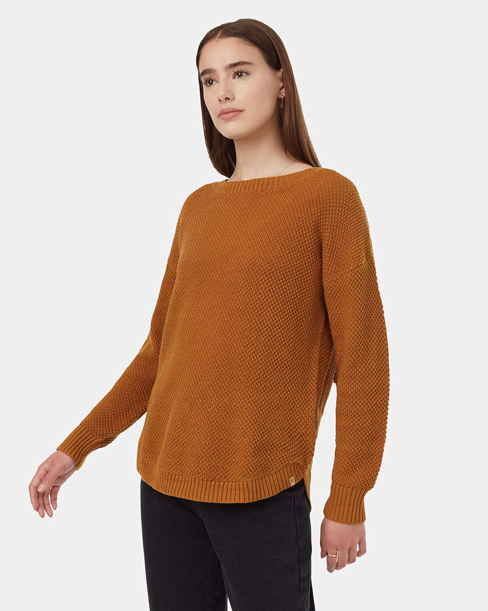 Tentree Women's Broughton Sweater - Golden Brown