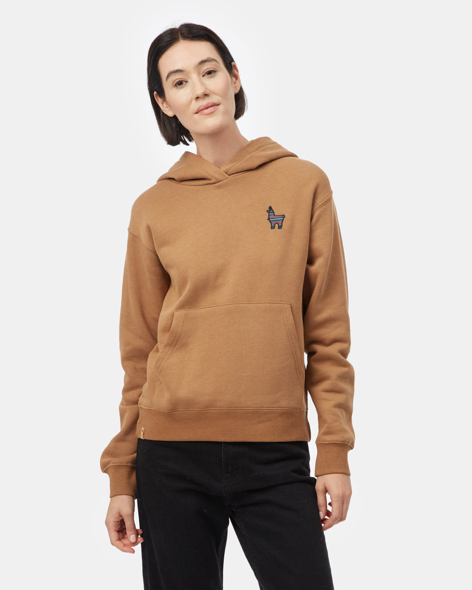 Tentree Peru Embroidered Llama Hoodie - Foxtrot Brown
