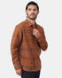 Tentree Men's Benson Flannel Shirt - Foxtrot Brown Douglas Plaid