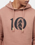 Tentree Woodgrain Ten Hoodie - Foxtrot Brown Heather
