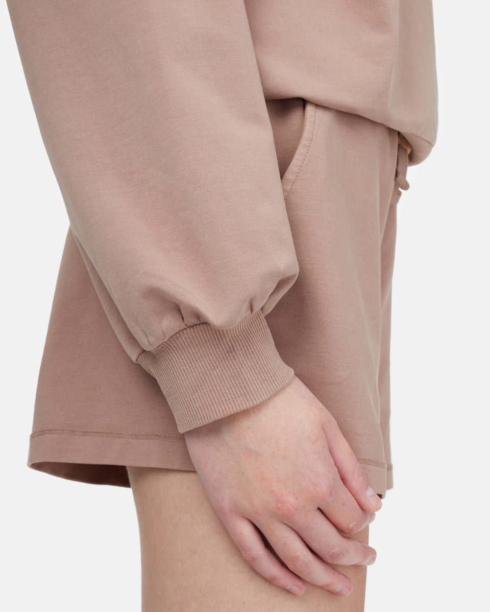 Tentree French Terry Balloon Sleeve Crew - Mushroom