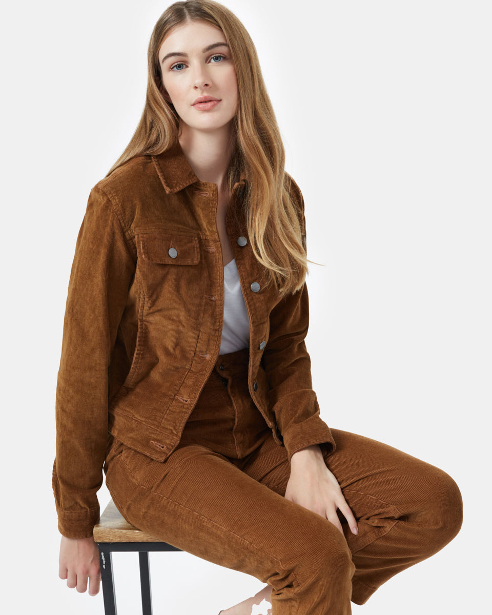 Tentree Women's Rowan Corduroy Jacket - Foxtrot Brown