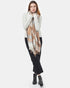Tentree RWS Wool Woven Plaid Scarf - Cartouche Brown Elm White Heather