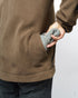 Off The Grid Surplus Bruin Fleece Zip Up- Major Brown