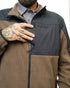 Off The Grid Surplus Bruin Fleece Zip Up- Major Brown