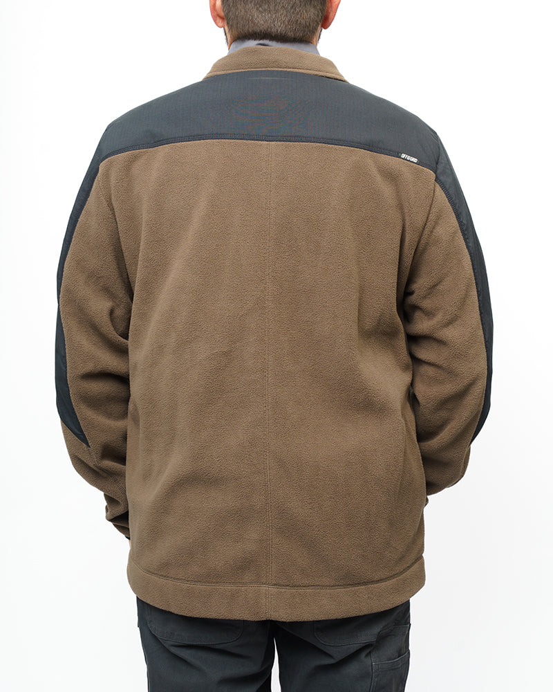 Off The Grid Surplus Bruin Fleece Zip Up- Major Brown