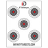 Infinity Targets 8 Inch Bullseye Paper Targets (18″x24″)