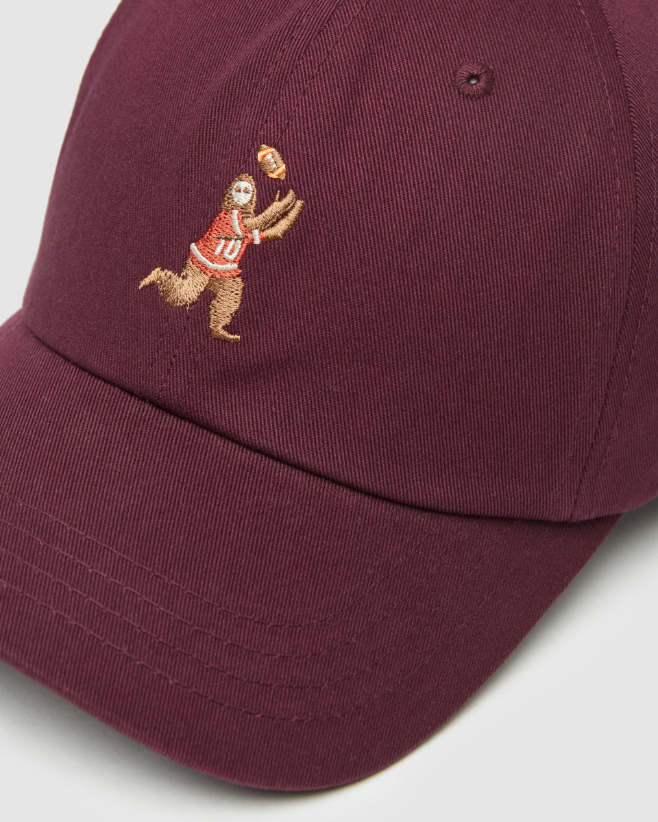 Tentree Sasquatch Peak Hat - Deep Burgundy Football