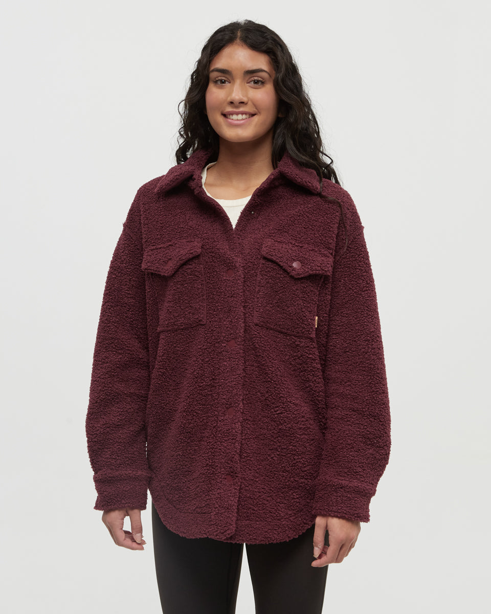 Tentree Women's Sunday Jacket - Deep Burgundy