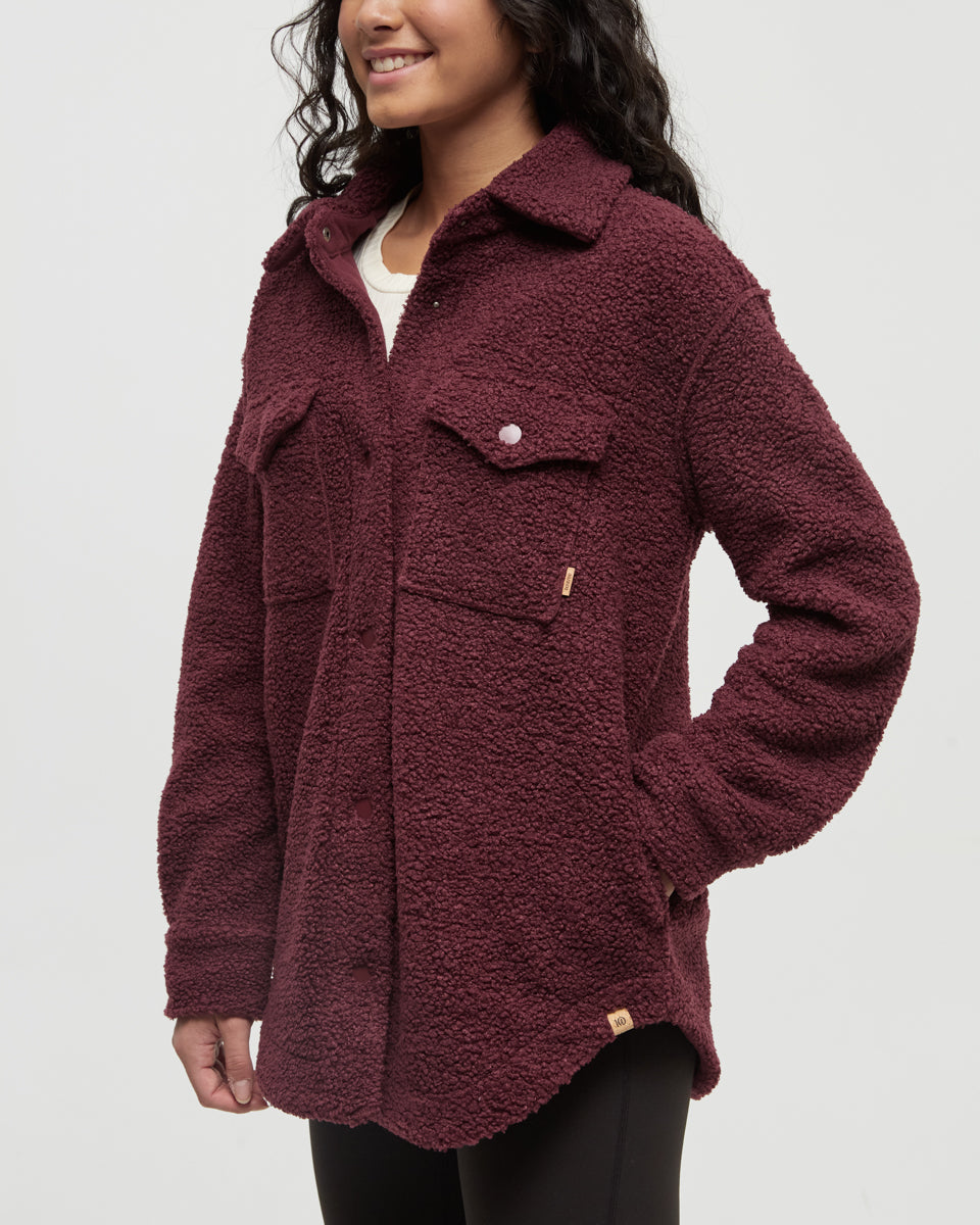 Tentree Women's Sunday Jacket - Deep Burgundy