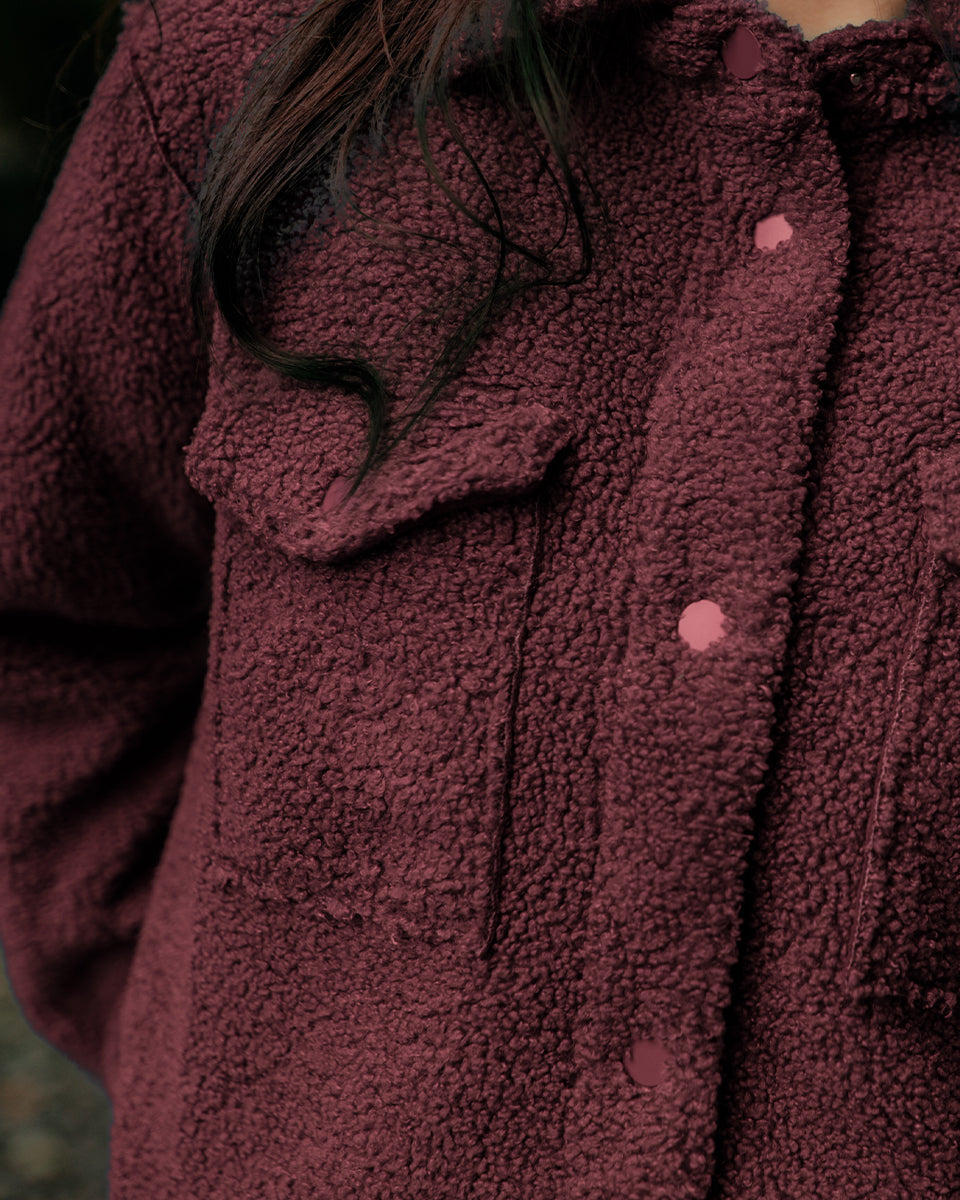 Tentree Women's Sunday Jacket - Deep Burgundy