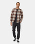 Tentree Men's Forest Flannel Shirt - Deep Mahogany Rustic Plaid