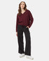 Tentree Women's Soft EcoTerry Notch Neck - Mulberry