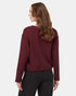 Tentree Women's Soft EcoTerry Notch Neck - Mulberry
