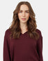 Tentree Women's Soft EcoTerry Notch Neck - Mulberry