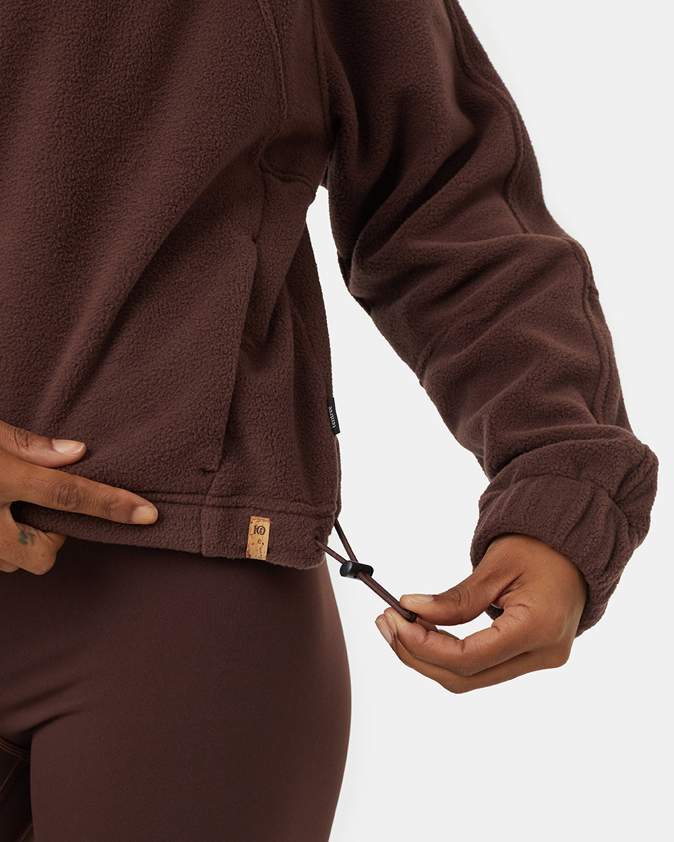 Tentree Women's Palisade Full Zip - Deep Mahogany