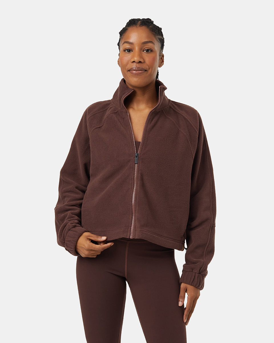 Tentree Women's Palisade Full Zip - Deep Mahogany