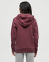 Tentree Women's Juniper Hoodie - Deep Burgundy Heather White