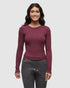 Tentree Women's Newell Longsleeve - Deep Burgundy