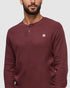 Tentree Men's Freemont Henley - Deep Burgundy